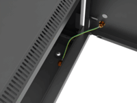 Lanberg 19" Fali Rack Szekrény 4U 600x450mm - Fekete