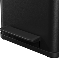 Hailo Öko duo Plus M 2x9 literes szelektív Műanyag + acél hulladékgyűjtő - Matt fekete