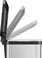 Hailo Öko duo Plus M 2x9 literes szelektív rozsdamentes acél hulladékgyűjtő - Inox