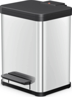 Hailo Öko duo Plus M 2x9 literes szelektív rozsdamentes acél hulladékgyűjtő - Inox