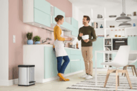 Hailo Öko duo Plus M 2x9 literes szelektív rozsdamentes acél hulladékgyűjtő - Inox