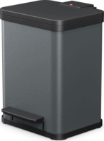 Hailo Öko uno Plus M 17 literes szelektív Műanyag + acél hulladékgyűjtő - Matt sötétszürke