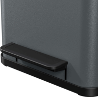 Hailo Öko uno Plus M 17 literes szelektív Műanyag + acél hulladékgyűjtő - Matt sötétszürke