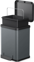 Hailo Öko uno Plus M 17 literes szelektív Műanyag + acél hulladékgyűjtő - Matt sötétszürke