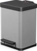 Hailo Öko uno Plus M 17 literes szelektív Műanyag + acél hulladékgyűjtő - Matt Világosszürke