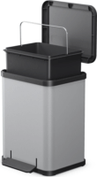 Hailo Öko uno Plus M 17 literes szelektív Műanyag + acél hulladékgyűjtő - Matt Világosszürke