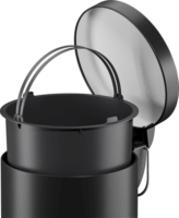 Hailo Selekta S 5 literes pedálos acél szemtes - Fekete