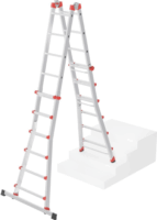 Hailo M80 4x6 Lépcsőfokos alumínium állólétra