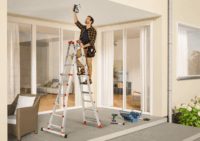 Hailo M80 4x6 Lépcsőfokos alumínium állólétra