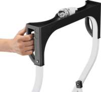 Hailo K75 ComfortLine 3 lépcsőfokos fellépő - Inox/Fekete