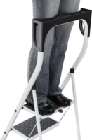 Hailo K75 ComfortLine 3 lépcsőfokos fellépő - Inox/Fekete