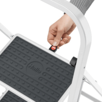 Hailo K40 BasicLine 3 lépcsőfokos fellépő - Inox/Fekete