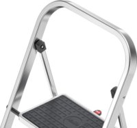 Hailo K70 StandardLine 3 lépcsőfokos fellépő - Inox/Fekete