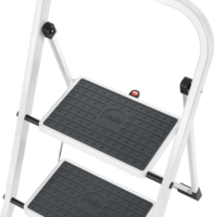 Hailo K40 StandardLine 2 lépcsőfokos fellépő - Inox/Fekete