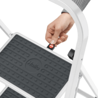 Hailo K40 StandardLine 2 lépcsőfokos fellépő - Inox/Fekete