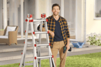 Hailo M80 4x3 lépcsőfokos állítható alumínium állólétra