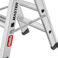 Hailo Master D80 2 x 3 lépcsőfokos összecsukható fellépő - Inox