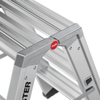 Hailo Master D80 2 x 3 lépcsőfokos összecsukható fellépő - Inox
