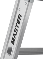 Hailo Master D80 2 x 3 lépcsőfokos összecsukható fellépő - Inox