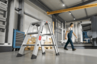 Hailo Master D80 2 x 3 lépcsőfokos összecsukható fellépő - Inox