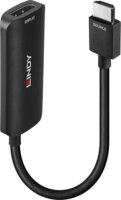 Lindy 38327 HDMI apa - DisplayPort anya 4K60 Aktív Átalakító Adapter 0.16m - Fekete