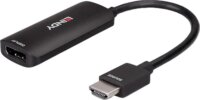 Lindy 38327 HDMI apa - DisplayPort anya 4K60 Aktív Átalakító Adapter 0.16m - Fekete