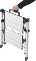 Hailo MK80 ComfortLine 2 lépcsőfokos összecsukható fellépő - Inox