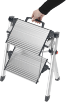 Hailo MK80 ComfortLine 2 lépcsőfokos összecsukható fellépő - Inox