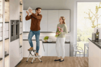 Hailo MK80 ComfortLine 2 lépcsőfokos összecsukható fellépő - Inox