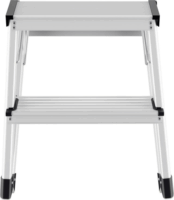 Hailo D60 StandardLine 2 x 2 lépcsőfokos fellépő - Inox