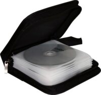 MediaRange BOX50 CD / DVD Tartó Tok - Fekete (24 db CD/DVD-hez)