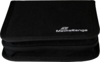 MediaRange BOX50 CD / DVD Tartó Tok - Fekete (24 db CD/DVD-hez)