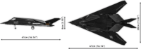 Cobi Lockheed F-117 Nighthawk repülőgép 795 darabos műanyag makett 1:48