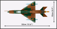 Cobi MiG-21 katonai repülőgép 396 darabos műanyag makett 1:48