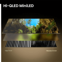 Hisense 50" 50E8S 16:9 4K UltraHD QLED MiniLED Smart Vidaa TV