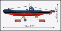 Cobi HMS Upholder (P37) U-class tengeralattjáró műanyag makett 1:300