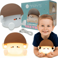 Marys MW61410 Gomba Éjszakai LED fény gyerekeknek - Fehér/Barna