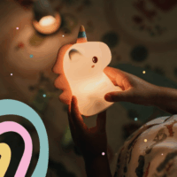 Marys MW20782 Unikornis Éjszakai LED RGB fény gyerekeknek - Fehér