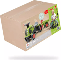 FALK Baby Claas traktor utánfutóval Gyerek járgány - Világoszöld