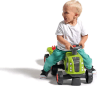 FALK Baby Claas traktor utánfutóval Gyerek járgány - Világoszöld