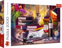 Trefl 27126 Esti macskás csendélet 2000 darabos puzzle