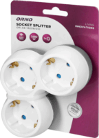 Orno OR-AE-13239(GS) Hálózati Dugalj 3 aljzatos elosztó - Fehér/Szürke