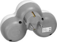 Orno OR-AE-13239(GS) Hálózati Dugalj 3 aljzatos elosztó - Fehér/Szürke