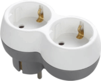 Orno OR-AE-13238(GS) Hálózati Dugalj 2 aljzatos elosztó - Fehér/Szürke