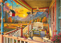 Schmidt Spiele 58893 Mountain Country Veranda 1000 darabos puzzle