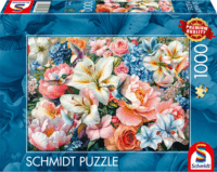 Schmidt Spiele 58891 Virágok pasztell színben 1000 darabos puzzle