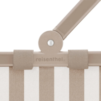 Reisenthel Carrybag Bevásárlótáska 28x29x48 cm - Bézs/Fehér csíkos