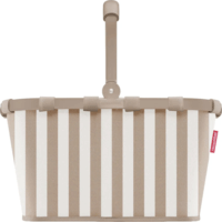 Reisenthel Carrybag Bevásárlótáska 28x29x48 cm - Bézs/Fehér csíkos