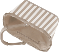 Reisenthel Carrybag Bevásárlótáska 28x29x48 cm - Bézs/Fehér csíkos