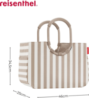Reisenthel Loopshopper L Bevásárlótáska - Barna-Fehér/Mintás
